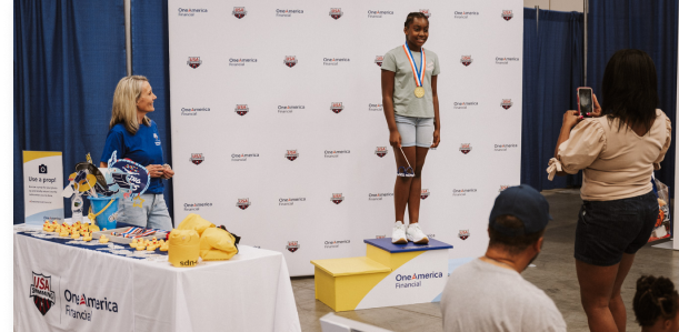 USA Swimming booth image