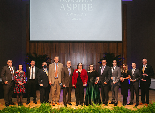 Ninth annual ASPIRE honorees with CEO Scott Davison